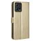  Motorola Edge 30 Fusion 5G Fodral Crazy Horse Läder Guld