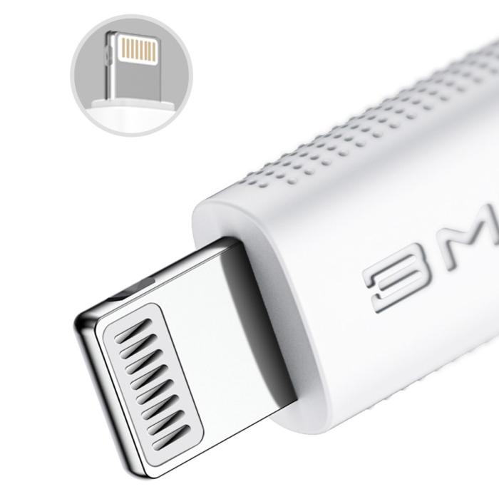 Bild 4, BASEUS Baseus BMX MFi 1.2m 18W USB-C - Lightning Kabel - Vit