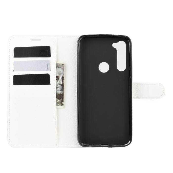 Bild 4,  Motorola Moto G Pro - Litchi Plånboksfodral - Vit