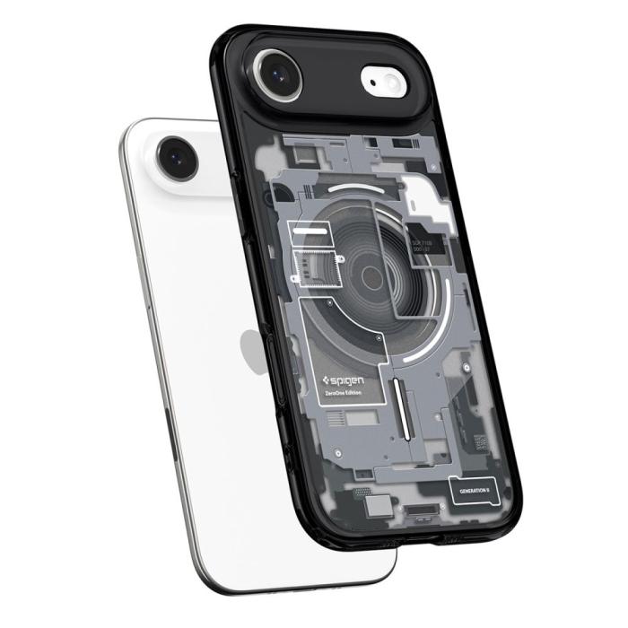 Bild 5, Spigen Spigen iPhone Air Skal MagSafe Ultra Hybrid Zero One Svart