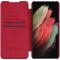 NILLKIN NILLKIN Samsung Galaxy S21 FE Fodral Qin Läder Röd