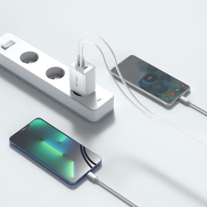 Bild 6, Tech-Protect Tech-Protect 65W PD/QC Väggladdare 2x USB-C 1x USB-A Svart