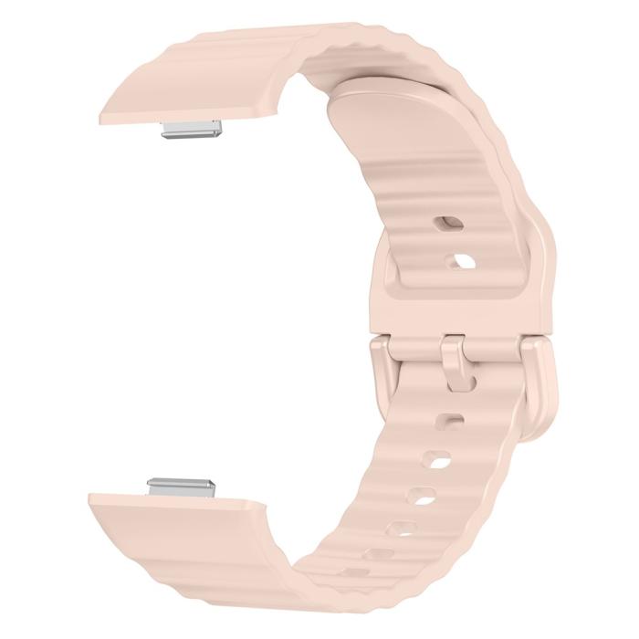 Bild 2, KALEBOL KALEBOL Huawei Watch Fit 4 Pro/4/3 Armband Wave Silikon Rosa