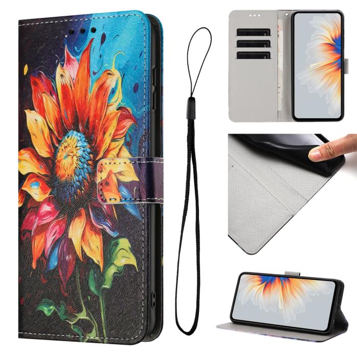Bild 2,  Samsung Galaxy A27 5G Fodral Läder Solros