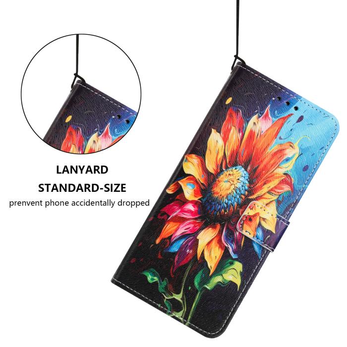 Bild 4,  Samsung Galaxy A27 5G Fodral Läder Solros
