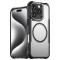  iPhone 16 Pro Max Skal MagSafe Hybrid Kolfiber Textur Svart