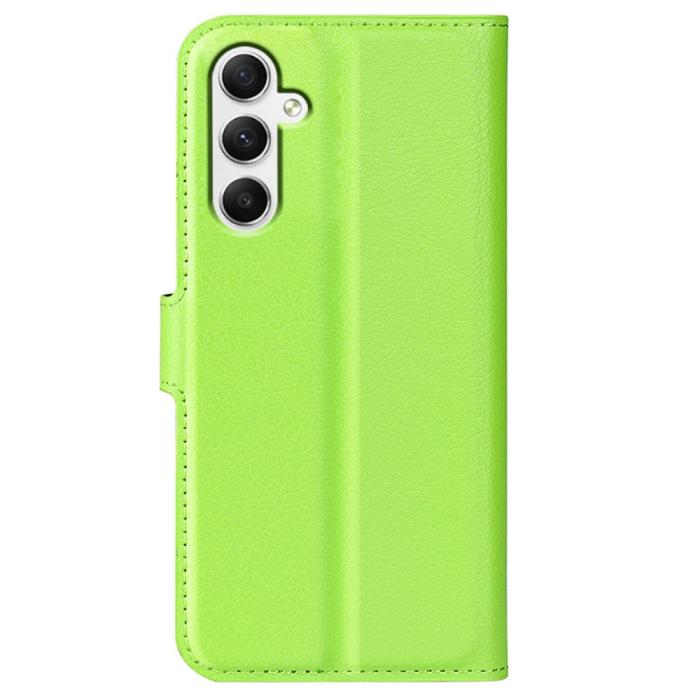 Bild 6,  Samsung Galaxy A35 5G Fodral Läder Litchi Grön