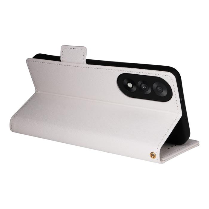 Bild 4,  OnePlus Nord 5 5G Fodral Litchi Läder Vit