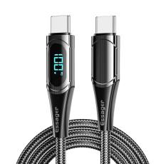 ESSAGER ESSAGER 1m 100W USB-C - USB-C LED Snabbladdning Svart