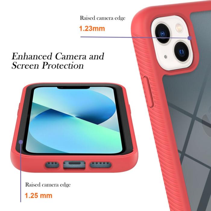 Bild 3,  iPhone 15 Skal 360 Hybrid Shockproof Röd