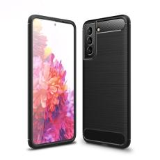  Samsung Galaxy S21 FE Skal Borstad St&aring;l Textur Svart