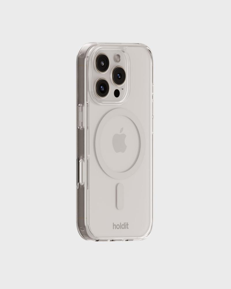 holdit holdit iPhone 16 Pro Mobilskal MagSafe Vit/Transparent