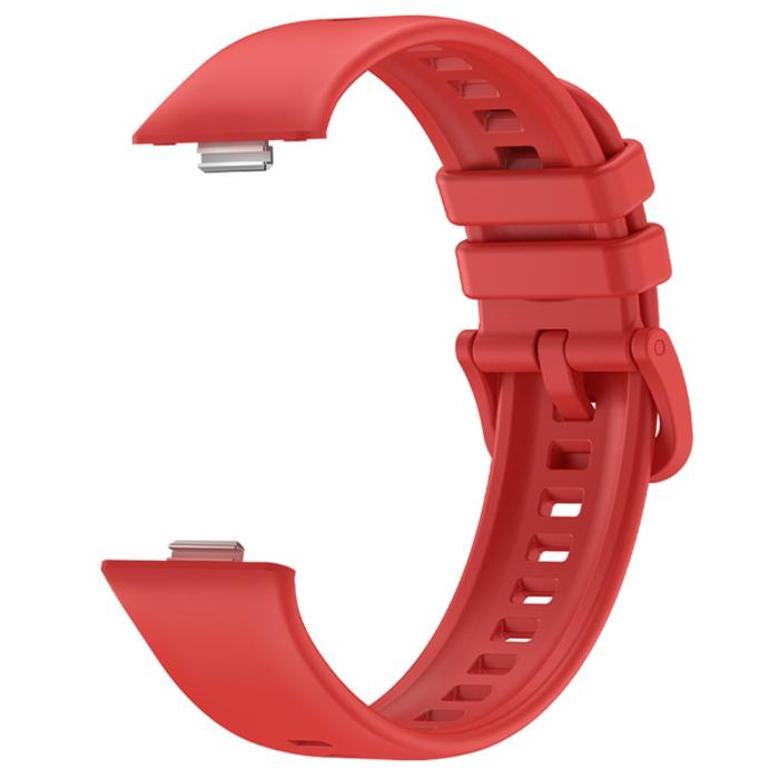 Bild 2,  Huawei Watch Fit 3 Klockarmband Silikon Röd