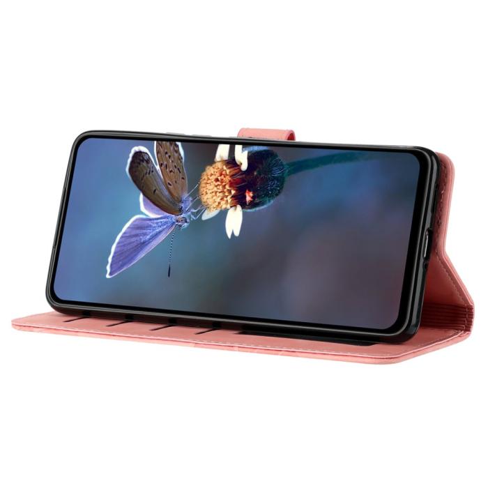 Bild 2,  Samsung Galaxy S24 Ultra Fodral Blommigt Tryck Rosa