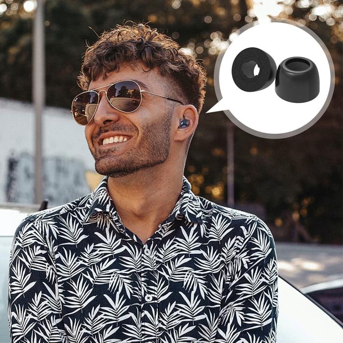 Bild 5,  3-PACK Öronpluggar / Earbuds Galaxy Buds Pro/Buds Pro 2 Svart
