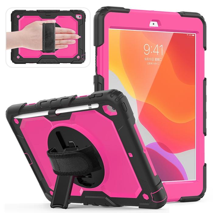 Bild 2,  iPad 10.2 2019/2020/2021 Skal 360° Kickstand Med Strap
