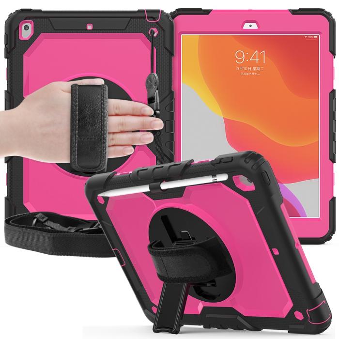 Bild 5,  iPad 10.2 2019/2020/2021 Skal 360° Kickstand Med Strap