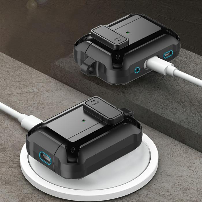 Bild 2,  AirPods Pro 3 Skal Shockproof Hybrid Armor Blå