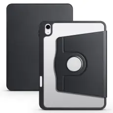  iPad Air 13 2026-2024 Fodral Hybrid Rotation Pennh&aring;llare Svart