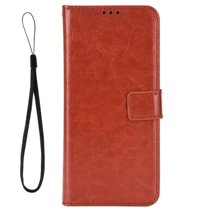 Bild 5,  Motorola Edge 30 Fusion 5G Fodral Crazy Horse Läder Brun