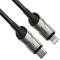 BASEUS Baseus 1m 18W PD Lightning - USB-C Med LED - Svart