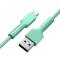 BASEUS Baseus Silica Gel 1m 3A USB-C Kabel - Grön