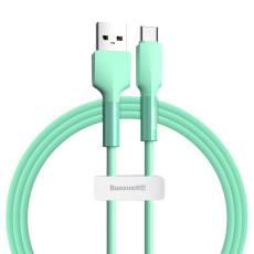 BASEUS Baseus Silica Gel 1m 3A USB-C Kabel - Gr&ouml;n