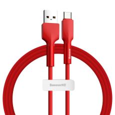 BASEUS Baseus Silica Gel 1m 3A USB-C Kabel - R&ouml;d