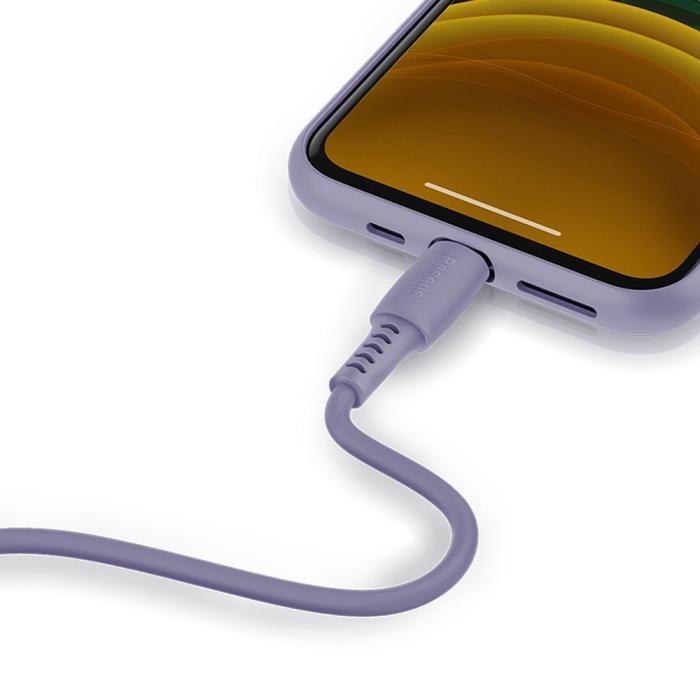 Bild 3, BASEUS Baseus 1.2m 18W USB-C PD - Lightning Kabel - Lila