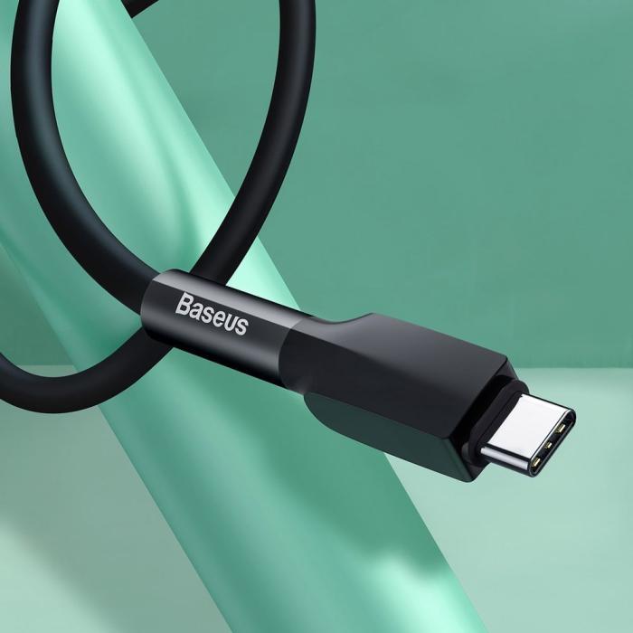Bild 3, BASEUS Baseus Silica Gel 2m 2A USB-C Kabel - Svart