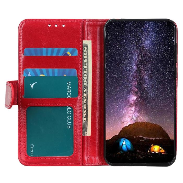Bild 5,  Samsung Galaxy A03 Fodral Crazy Horse Röd