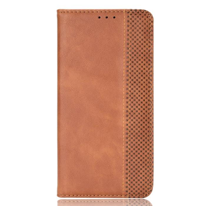 Bild 2,  Xiaomi Redmi Note 11 Pro 5G Fodral Flip Vintage Brun