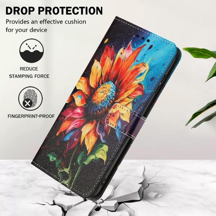 Bild 5,  Samsung Galaxy A27 5G Fodral Läder Solros