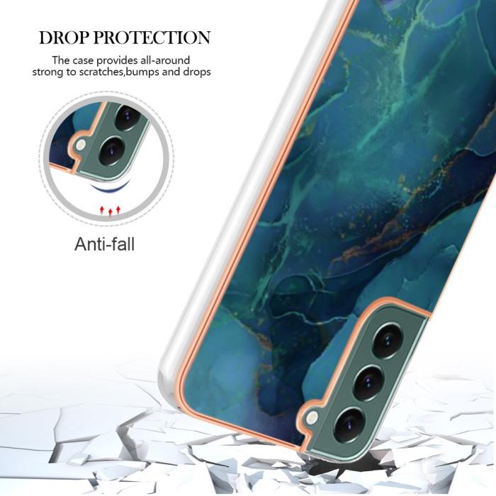 Bild 5,  Samsung Galaxy S23 Plus Skal Marmor TPU Grön