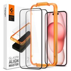 Spigen Spigen iPhone 15 Plus 2-PACK Sk&auml;rmskydd ALM Glass FC
