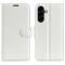  Samsung Galaxy A57 5G Fodral Litchi Läder Vit