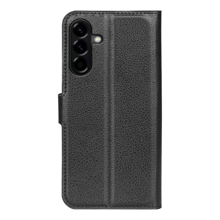 Bild 6,  Samsung Galaxy A57 5G Fodral Litchi Läder Svart