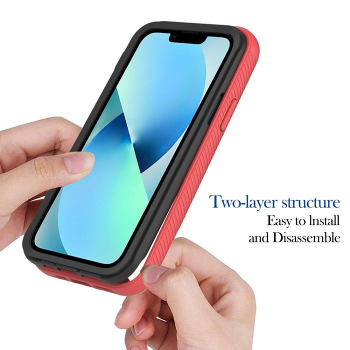 Bild 4,  iPhone 15 Skal 360 Hybrid Shockproof Röd