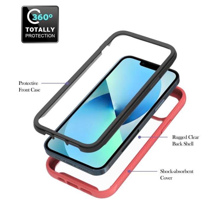 Bild 5,  iPhone 15 Skal 360 Hybrid Shockproof Röd