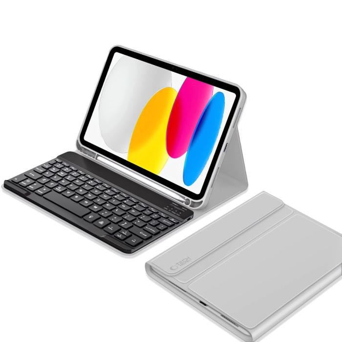 Bild 2, Tech-Protect Tech-Protect iPad 11 2025/10.9 2022 Fodral SC Tangentbord Grå