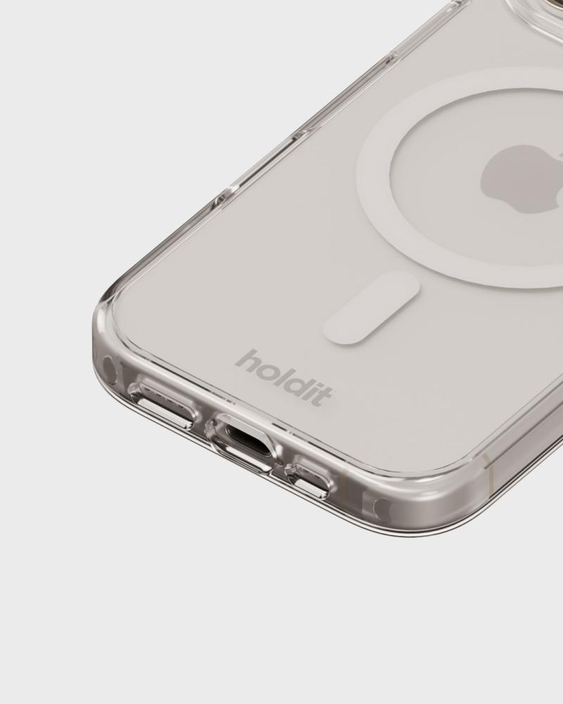 holdit holdit iPhone 16 Pro Max Mobilskal MagSafe Vit/Transparent