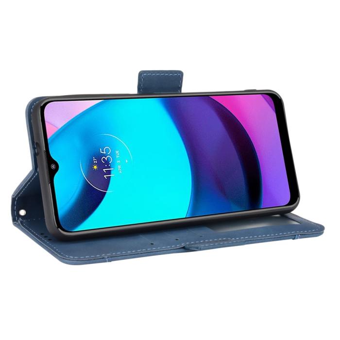 Bild 5,  Motorola Moto E20 Fodral Med Avtagbart Kortfodral Blå