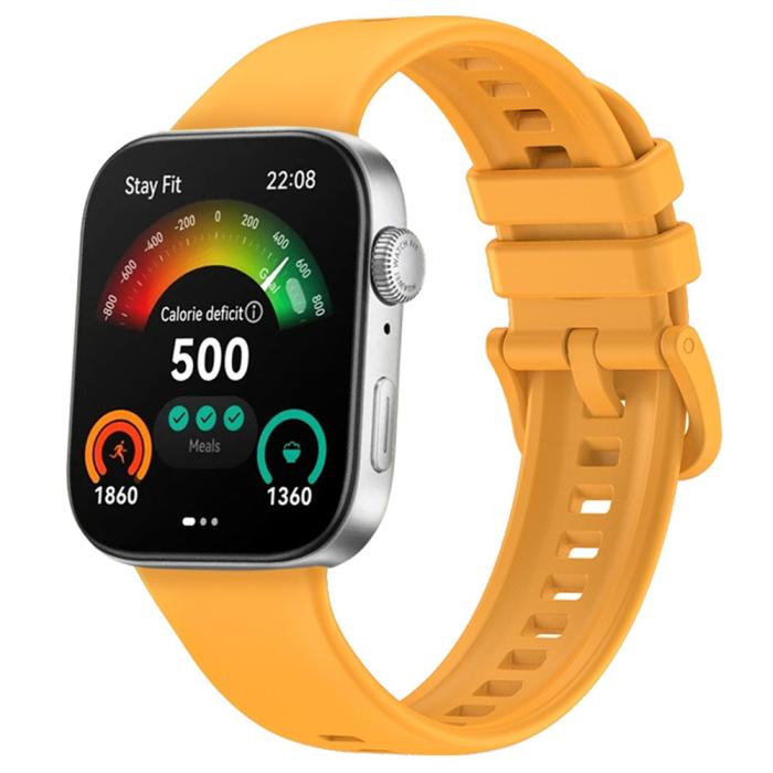 Bild 3,  Huawei Watch Fit 3 Klockarmband Silikon Gul