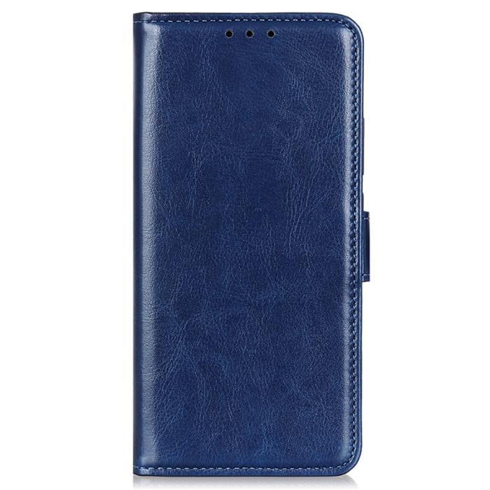 Bild 5,  Galaxy S25 Plus / S24 Plus Fodral Crazy Horse Läder Blå