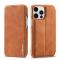 LC.IMEEKE LC.IMEEKE iPhone 14 Pro Fodral Slim Flip Brun
