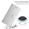  iPhone 15 Plus Fodral Silk Textur Med Snodd Silver