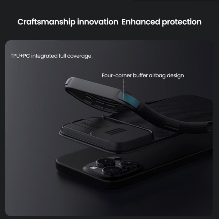 Bild 6, NILLKIN NILLKIN iPhone 16 Pro Max Skal MagSafe CamShield Pro Lila