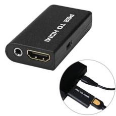  PS2 till HDMI Med AUX Adapter Svart