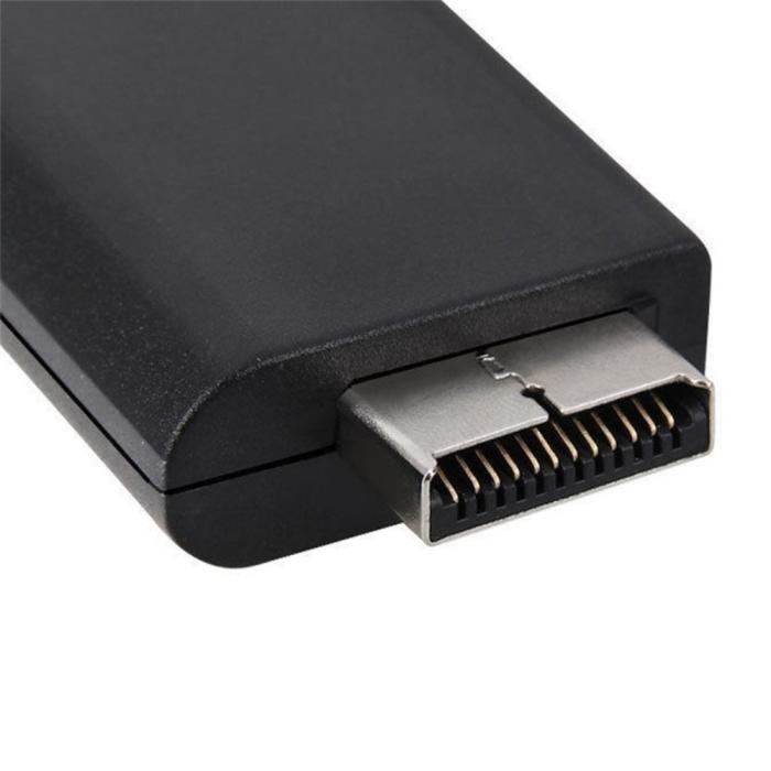 Bild 6,  PS2 till HDMI Med AUX Adapter Svart