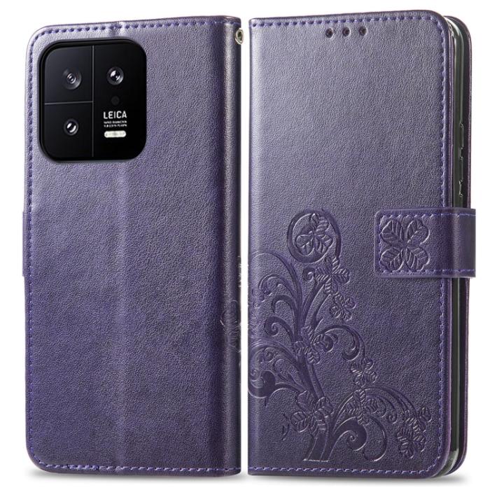 Bild 2,  Xiaomi 13 5G Fodral Med Blommigt Tryck Lila
